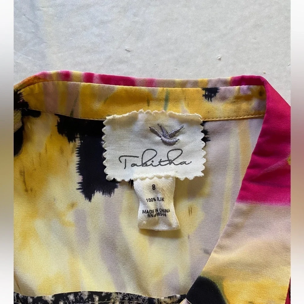 Anthropologie Tabitha Aubrieta 100% Silk Dress 8
